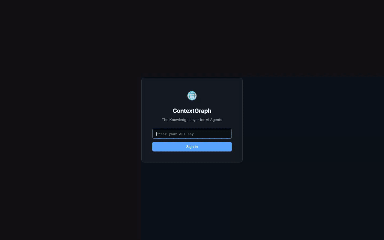 ContextGraph dashboard demo